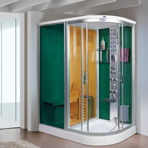 Cabina de ducha con sauna y ducha escocesa - Imagen 2