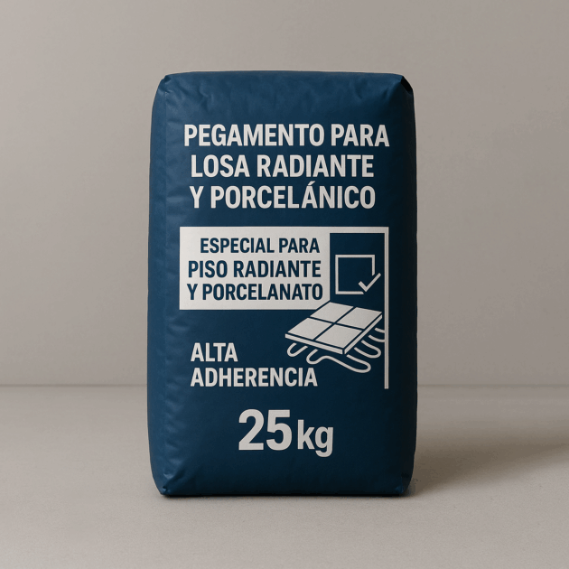 Pegamento para losa radiante y porcelanato