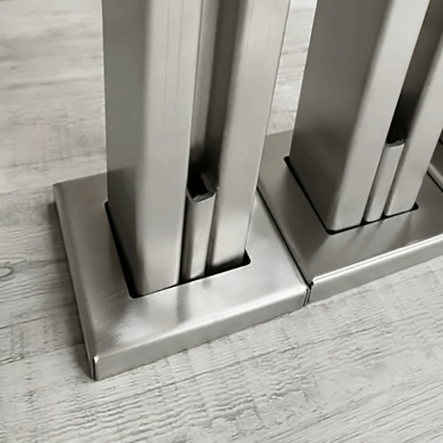 Columna para baranda de balcón en acero inoxidable - Imagen 2