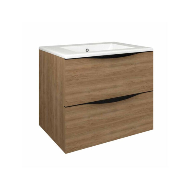 Mueble con lavabo integrado con cajón doble