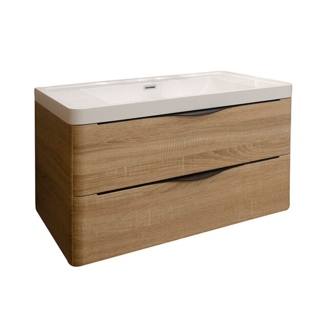 Mueble con lavabo integrado con cajón doble - Imagen 3