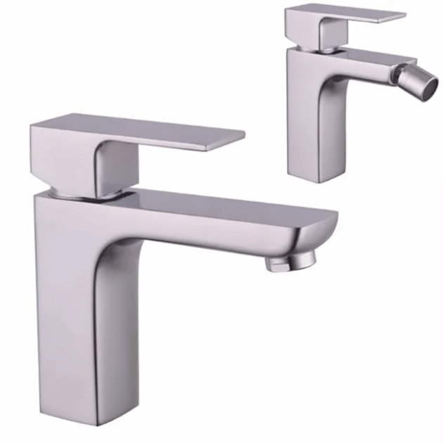 Grifería monocomando para lavabo y bidet