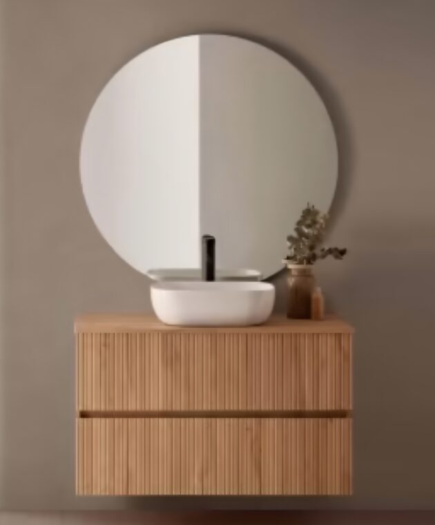 Mueble de baño suspendido con lavabo integrado - Imagen 5