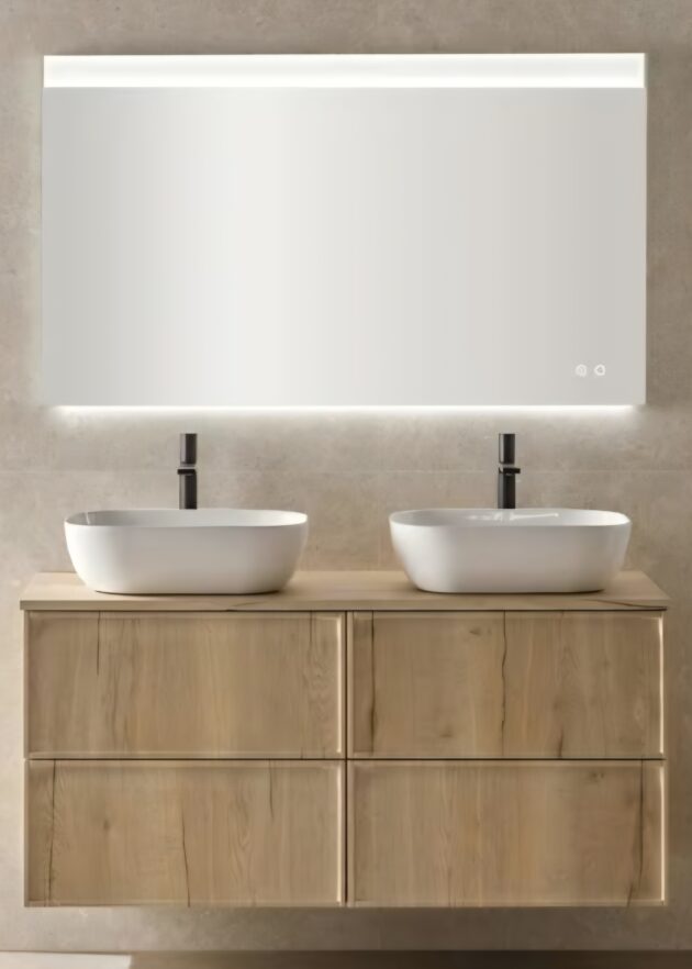Mueble de baño suspendido con lavabo integrado - Imagen 2